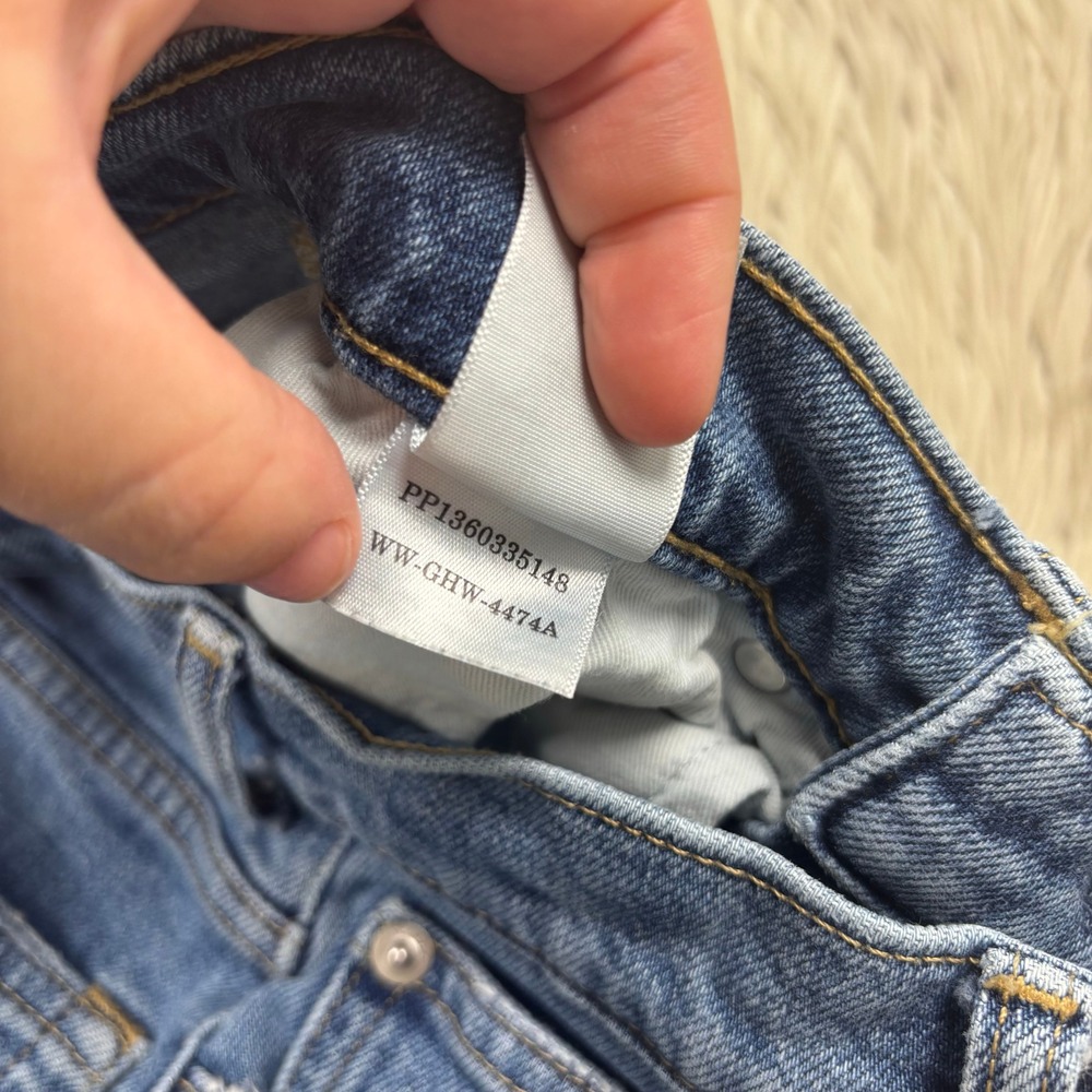Everlane Women's 24 Light Wash Way High Straight Leg Jeans Raw Hems Classic - Picture 8 of 10